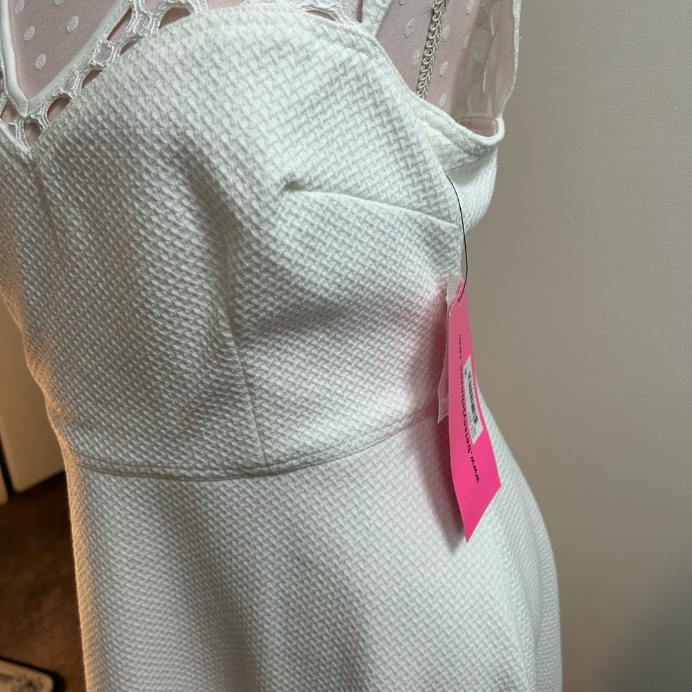 Betsey Johnson Ivory Sleeveless Dress for Weddings A3 - Picture 3 of 6